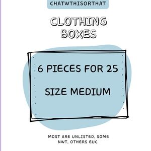Women's Clothing Bundle Box - 6 Pieces M For $25